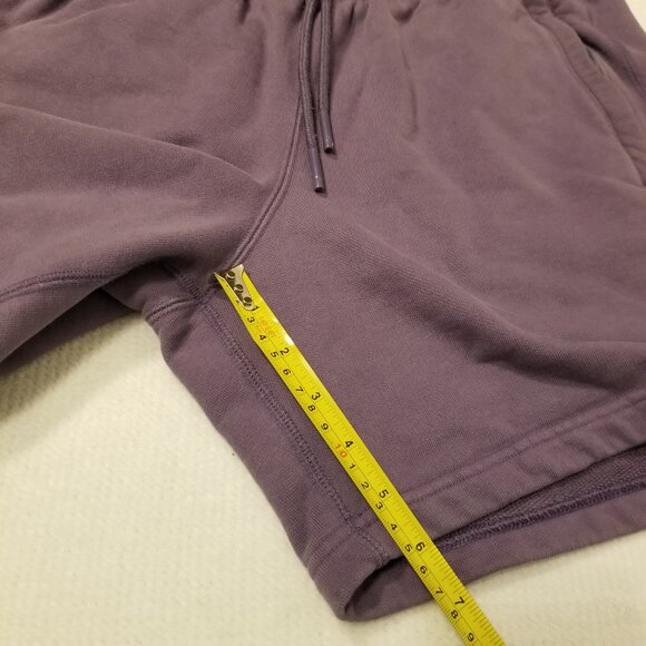Adidas Originals Short Medium Cotton Sweat Shorts Purple 6in Inseam Men Bottoms - Picture 11 of 11